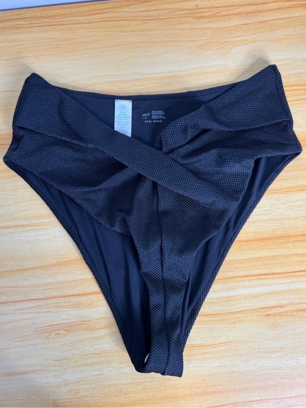 Aerie High Waisted Bikini Bottoms Size Large